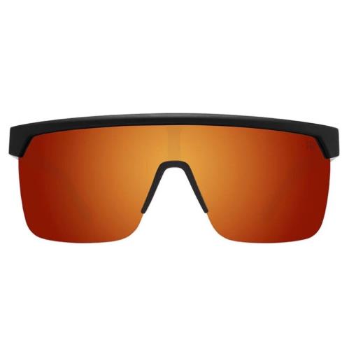 Spy Optic Flynn 5050 Sunglasses - Mt Black / Happy Boost Polar Orange Mirror - Frame: Matte Black, Lens: Happy Boost Polar Orange Mirror