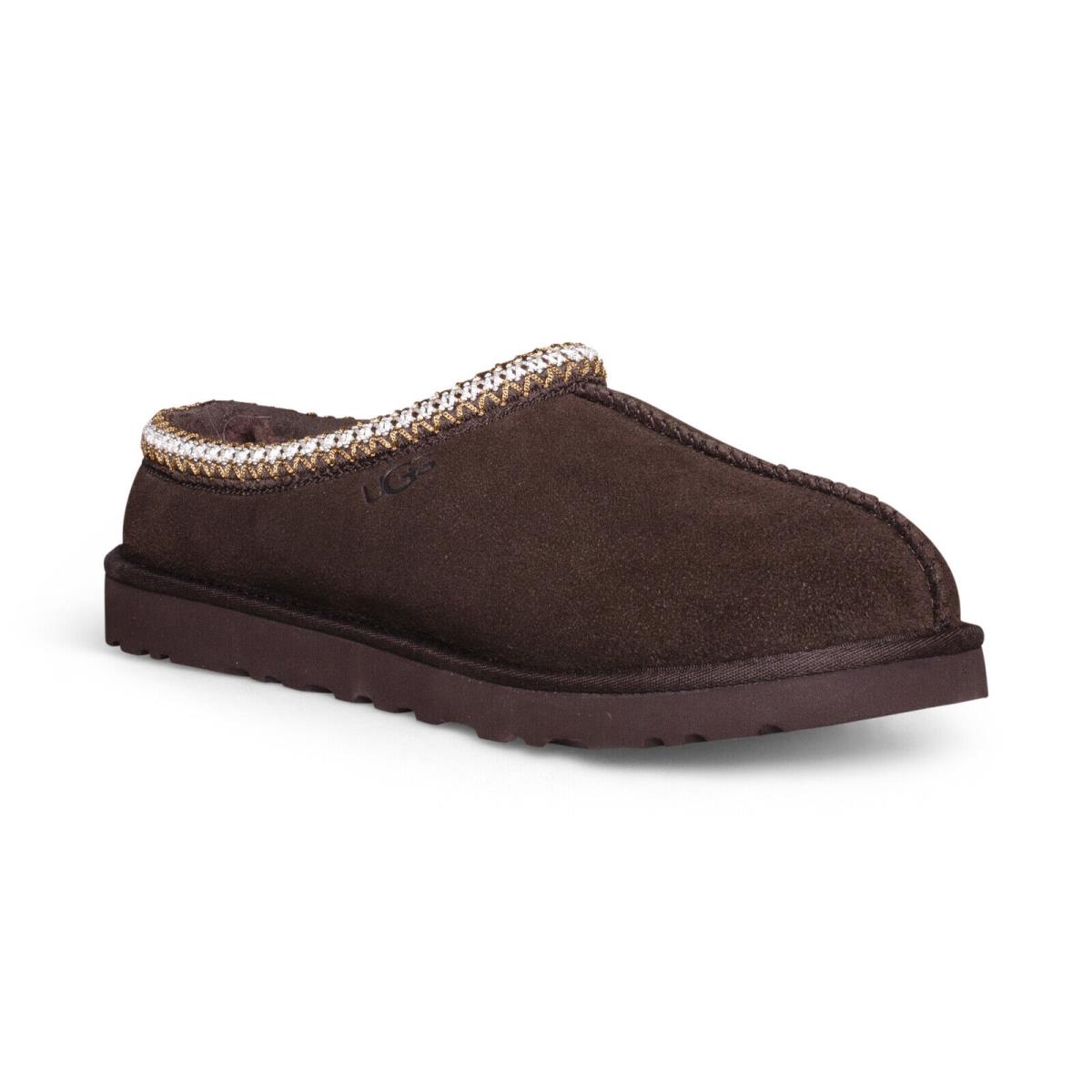 Ugg Tasman Dusted Cocoa Suede Sheepskin Classic Men`s Slippers Size US 12