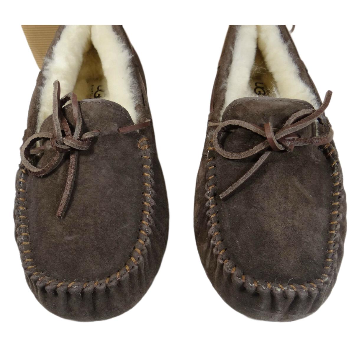 Ugg Australia Dakota Shearling Expresso Brown Slipper Moccasins