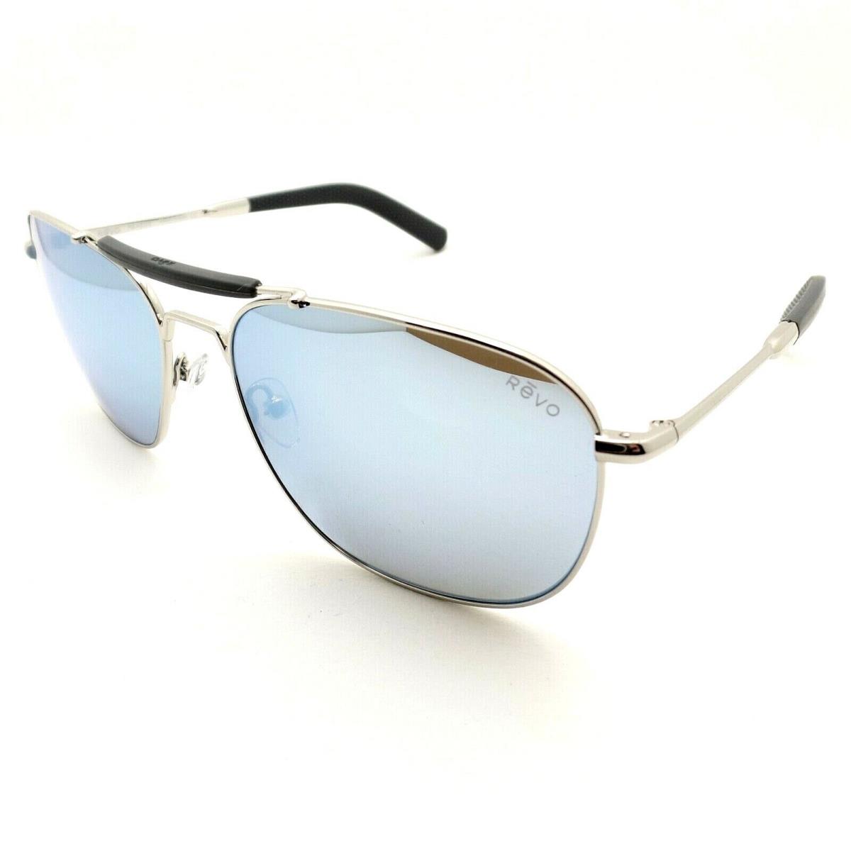 Revo Pierson Chrome Blue Water Mirror Polarized 59mm Sunglasses - Chrome Grey, Frame: Chrome