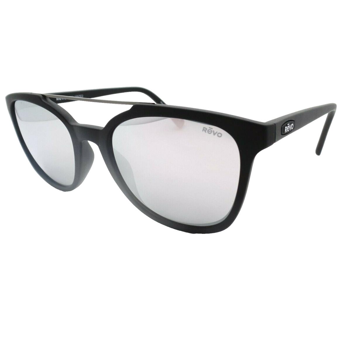 Revo Clayton Matte Black Stealth Mirror Polarized Sunglasses