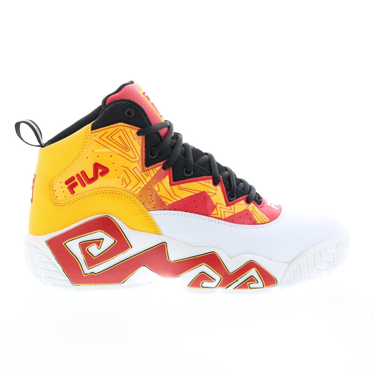 Fila MB 1BM01746-123 Mens White Leather Athletic Basketball Shoes