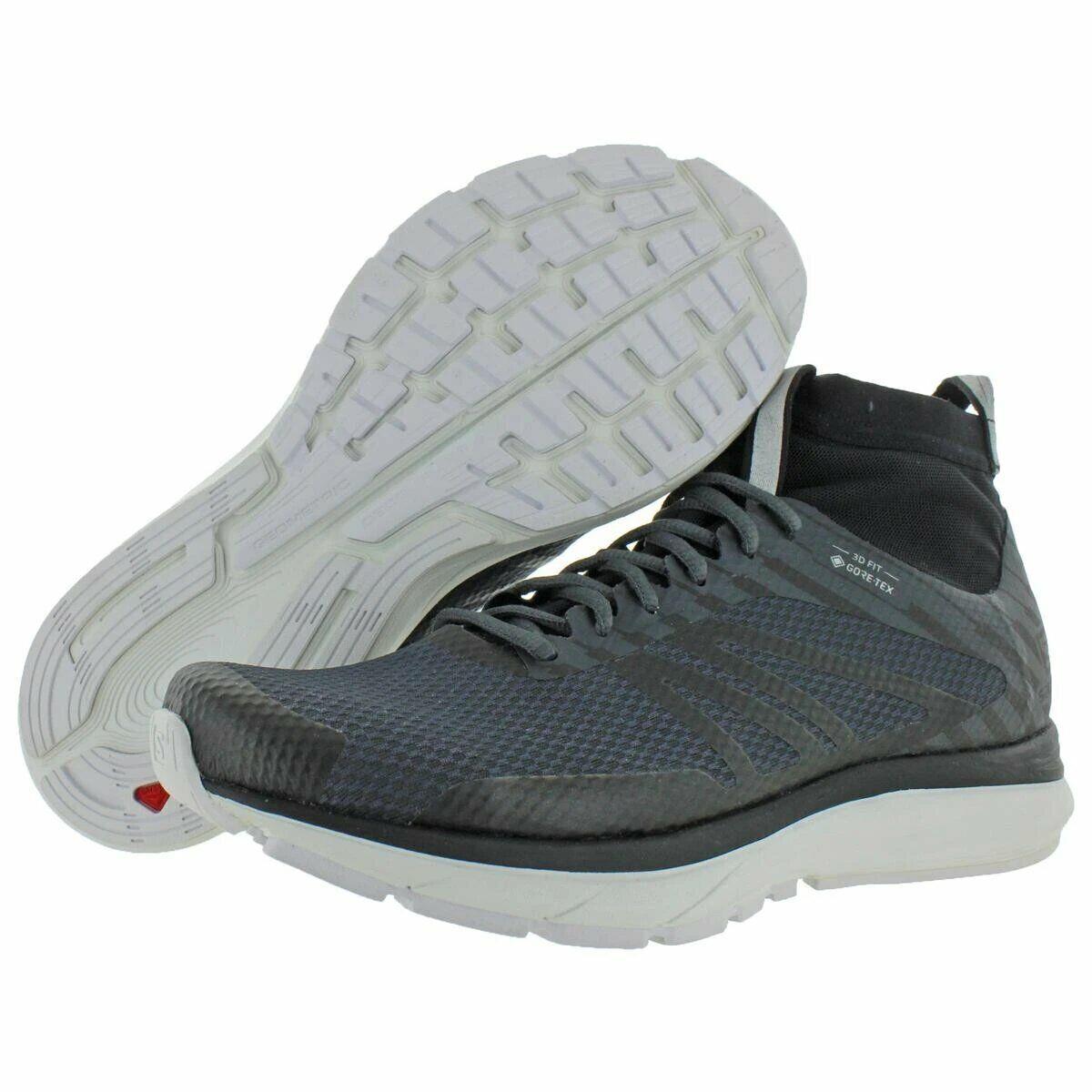 Salomon Men`s Sonic RA 2 Gtx 3D Fit Running Shoes sz 10 Ebony Shade Black 409446
