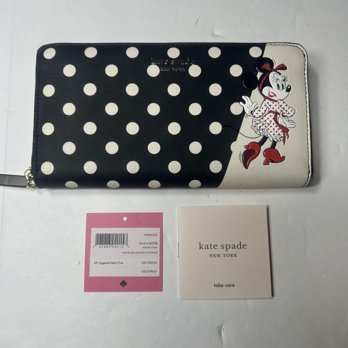 Kate Spade Disney Minnie Mouse Zip Around Wallet