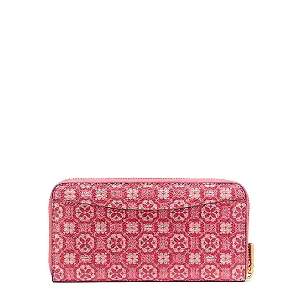 Kate Spade New York Spade Flower Raspberry Zip Ard Wallet K8937