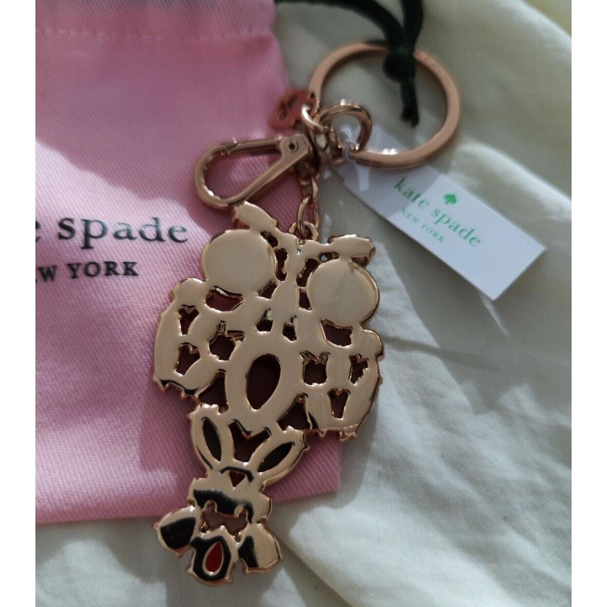 Kate Spade Jewel Pave Owl Bag Charm Key Chain Fob WORU0013