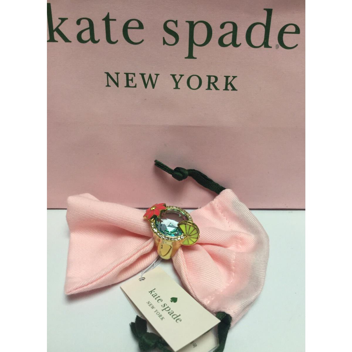 Kate Spade New York Out of Office Cocktail Ring Size 6 w/ KS Dust Bag New