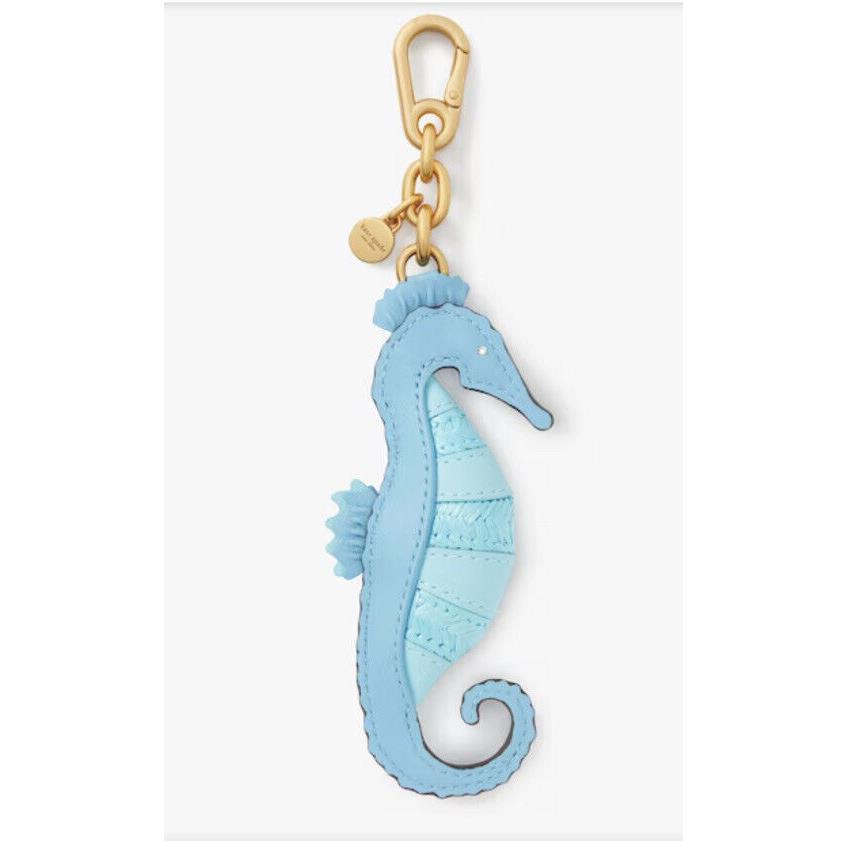 New Kate Spade What The Shell Embroidered Seahorse Bag Charm