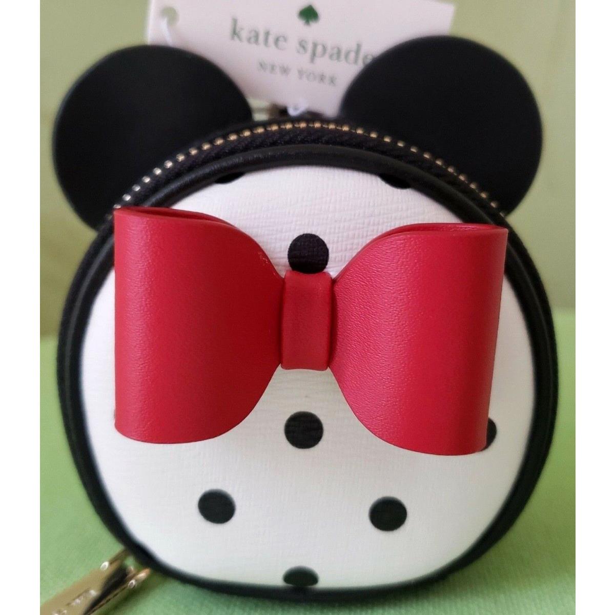 Kate Spade Disney Minnie Mouse Coin Purse Key Fob Bag Charm:nwt