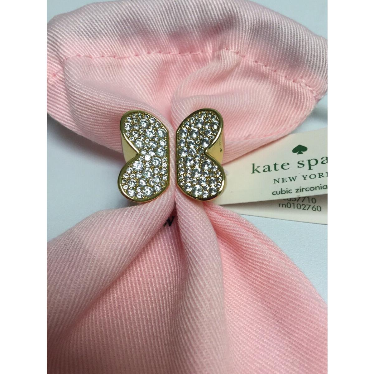 Kate Spade New York in a Flutter Pave Butterfly Ring Size 6 w/ KS Dust Bag
