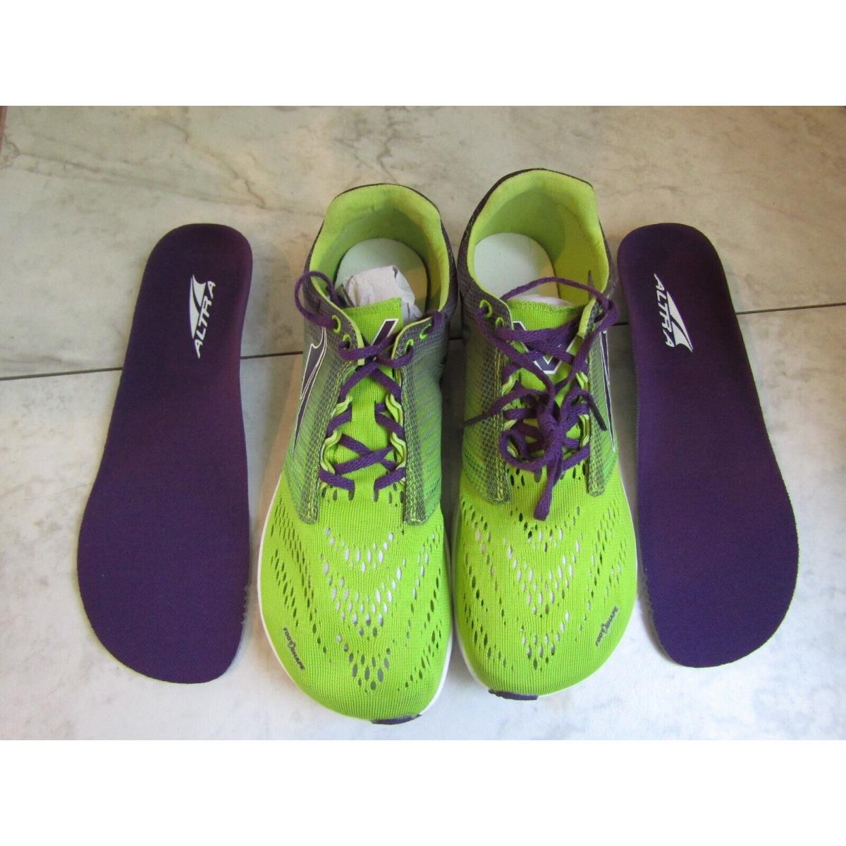 Altra Vanish R Macaw Green/purple Lace Up Sneaker Shoes Women`s 9 EU 40.5