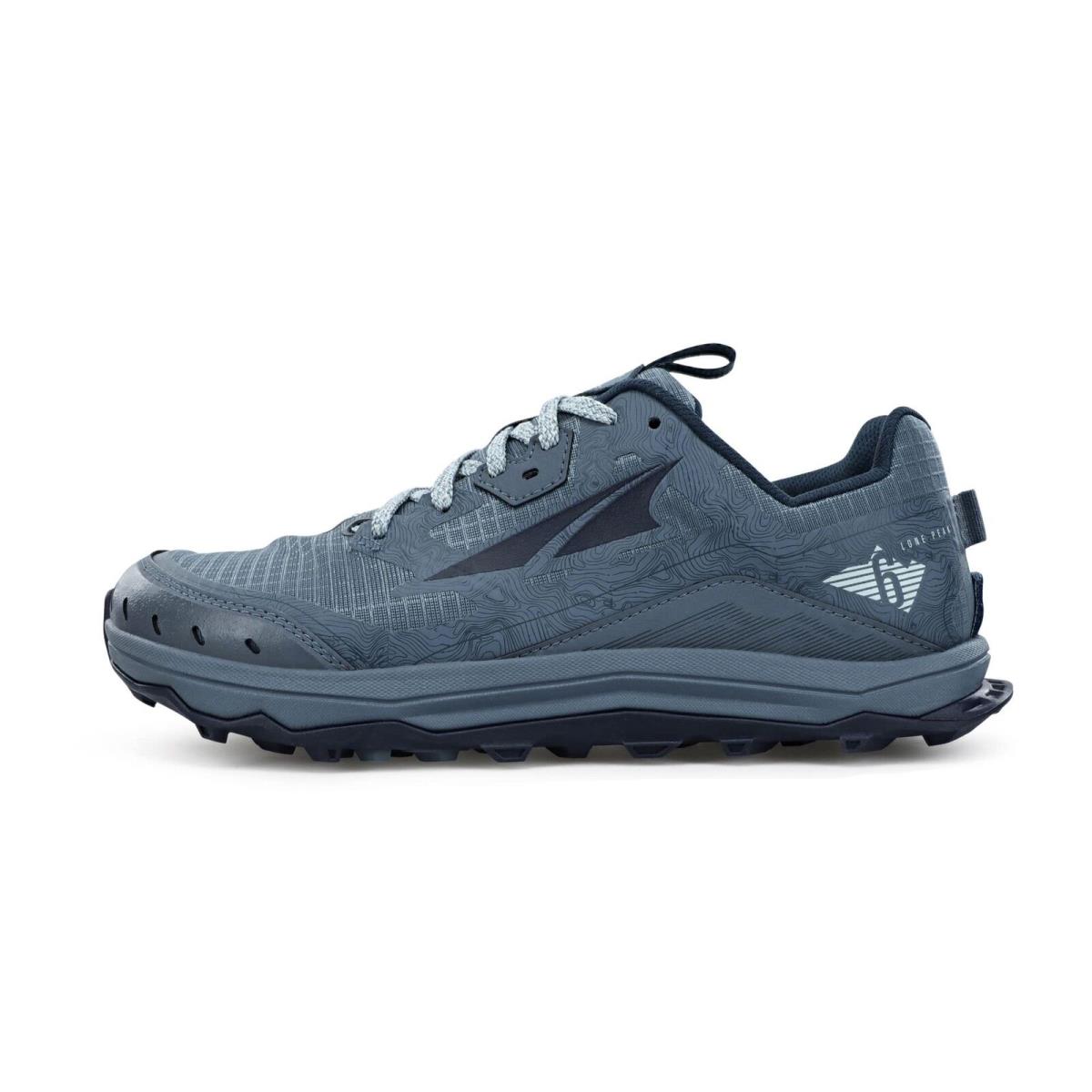 Altra Women`s Lone Peak 6 Running Shoe Sz_9.5_Navy/Light Blue