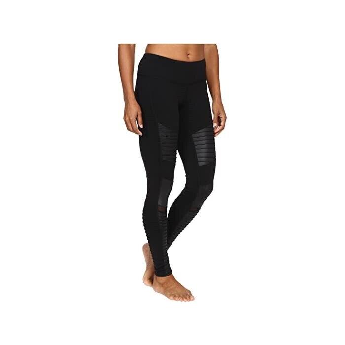 Alo Yoga 266506 Women Black Moto Leggings Size Medium