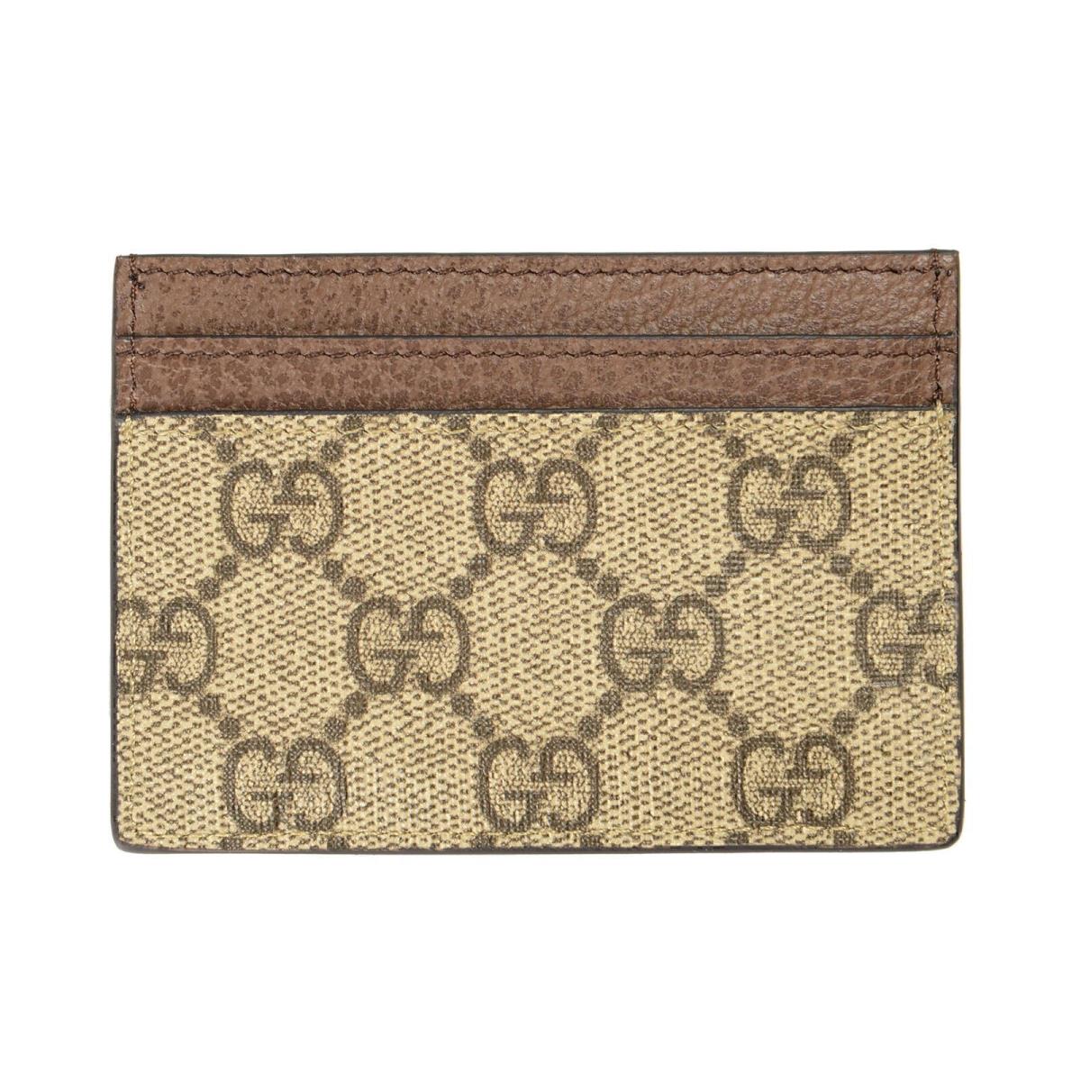 Gucci Leather Trimmed Ophidia GG Card Case