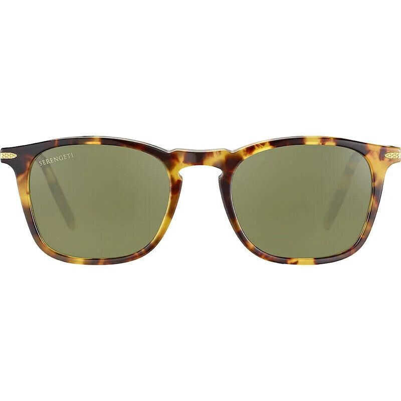 Serengeti 8947 555nm Acetate Delio Shiny Black Mineral Polarized Sunglasses