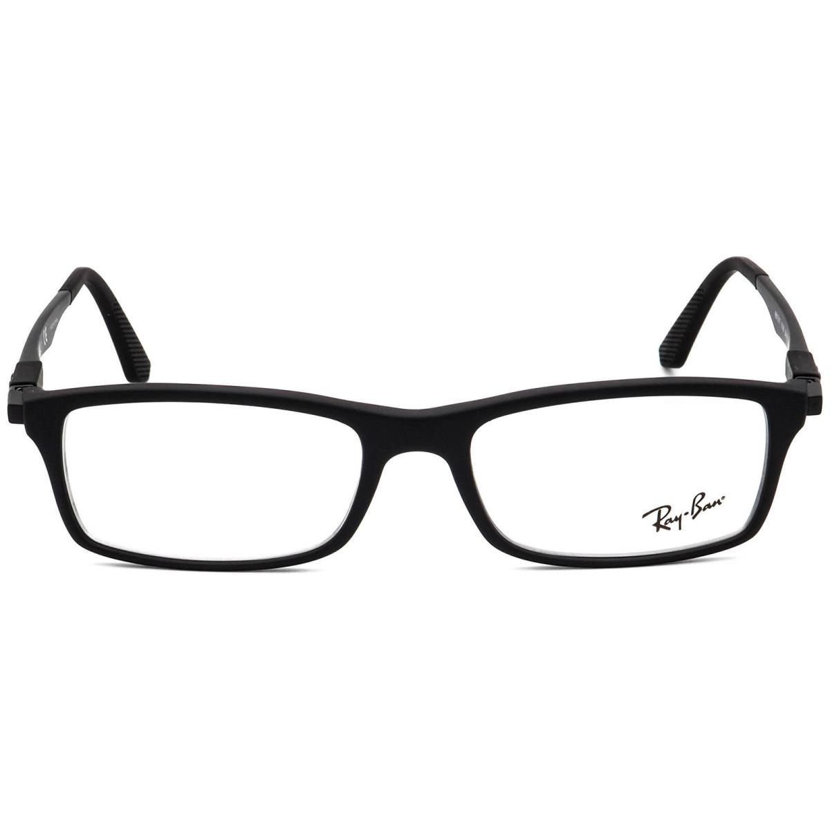 Ray-ban Eyeglasses RB 7017 5196 Matte Black Rectangular Frame 54 17 145