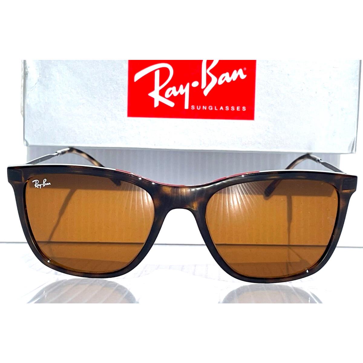 Ray Ban Shiny Tortoise Frame Bronze Lens Womans Sunglass RB 4344 710/33