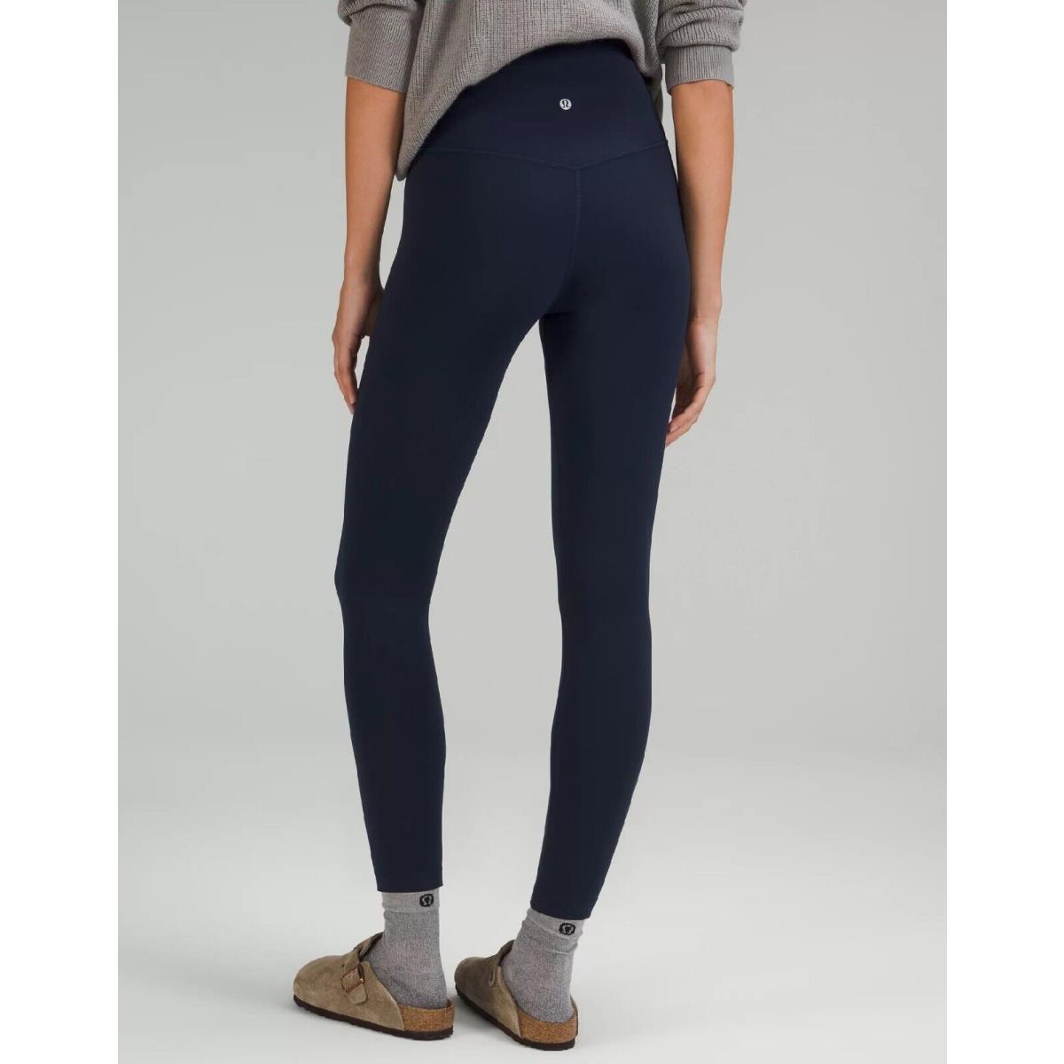 Lululemon Align High Rise 25 7/8 Length Yoga Pants Navy 2 4 6 8 10 12