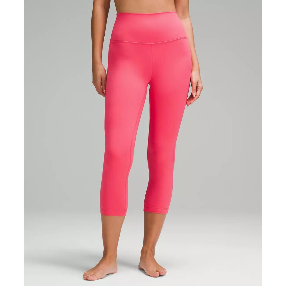 Lululemon Align High Rise Legging Crop 23 Retail Glaze Pink (Lined)