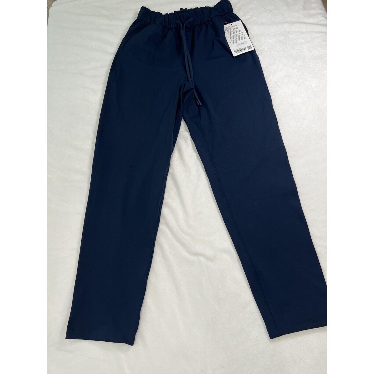 Lululemon Stretch High Rise Pant 7/8 Length Size 4 True Navy 1664