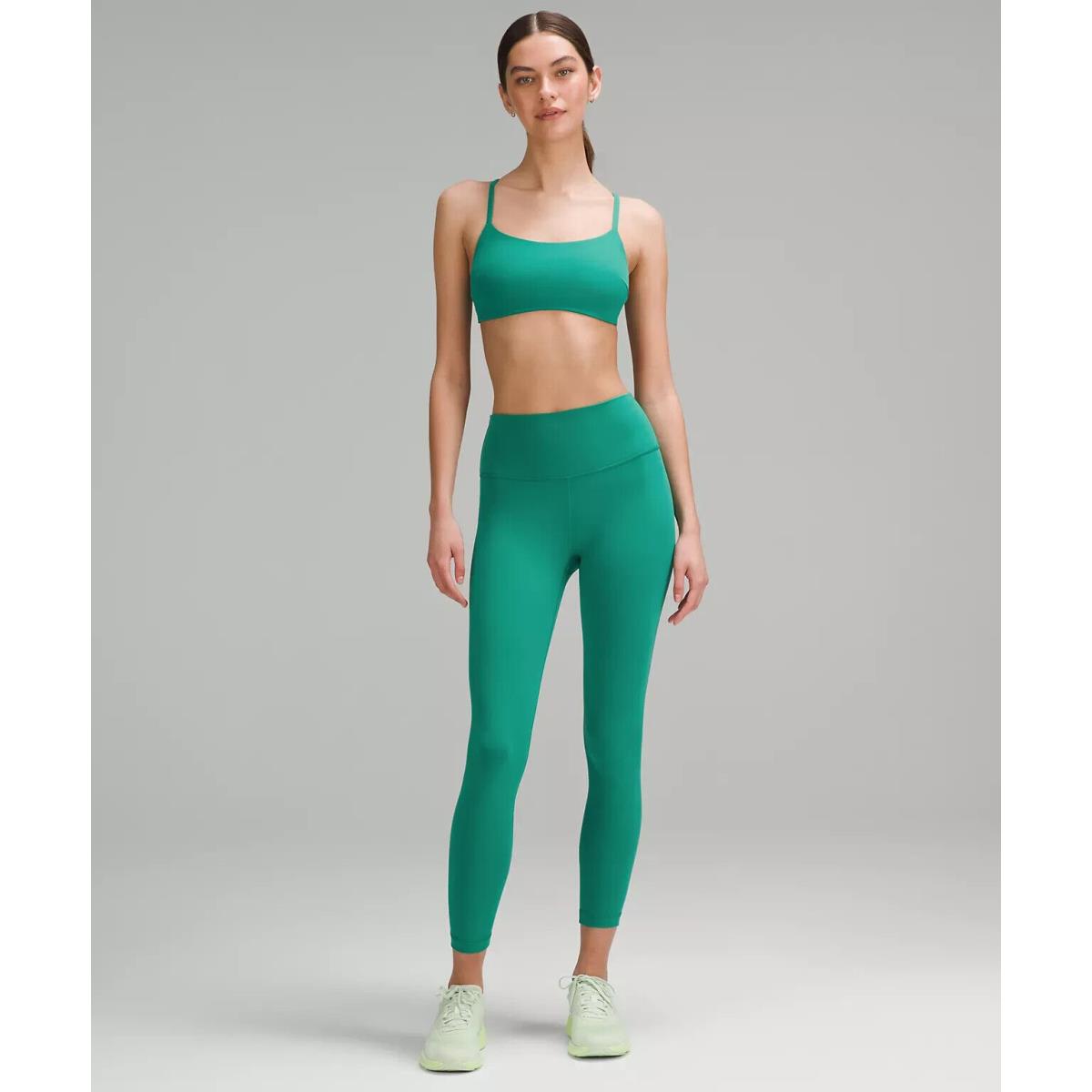 Lululemon Wunder Train High-rise Tight 25 Cascadia Green. Size 0. LW5CQDS