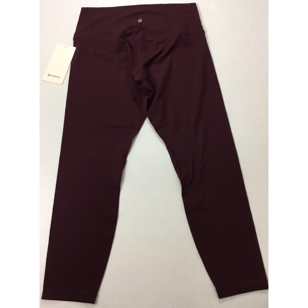 Lululemon Women`s Align Pant 25 Nulu LW5DEPS Cssi Maroon Size 12