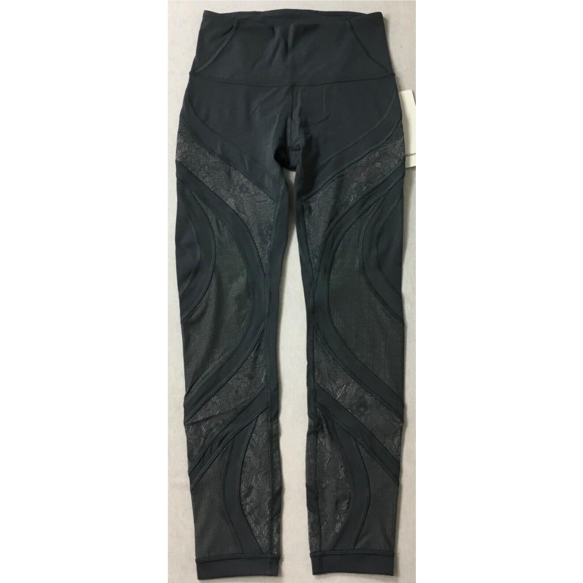 Lululemon Wunder Under Tight 25 Lace Luxtreme Nish Gray LW5BQQS Size 8