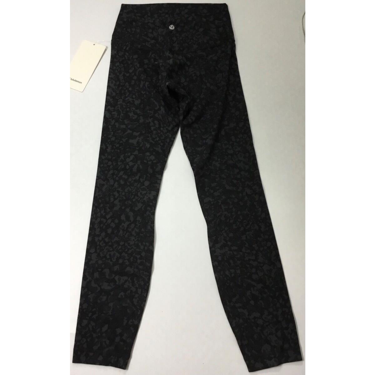 Lululemon Women`s Align Pant 28 Nulu LW5BSZS Wltd Black Print Size 10