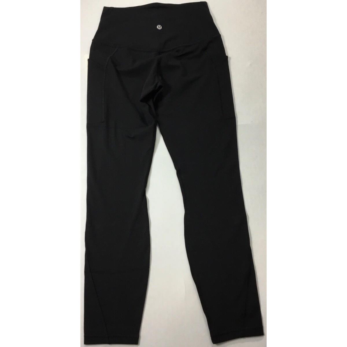 Lululemon Women`s Align Pant 25 Pockets Nulu LW5DCES Black Size 4