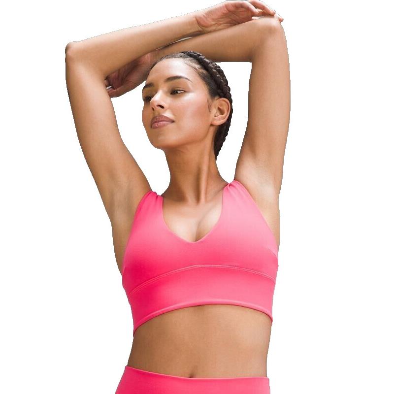 Size 12 Lululemon Women`s Align V-neck Yoga/gym Bra C/d Cup Lip Gloss