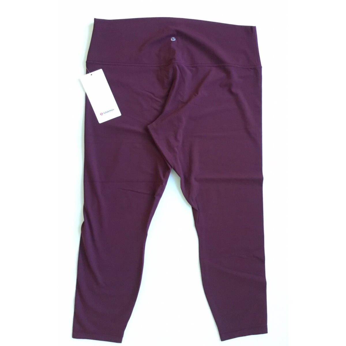 Lululemon Women`s Align Pant 25 Nulu LW5CT3S Rdmr Red Merlot Maroon Size 10