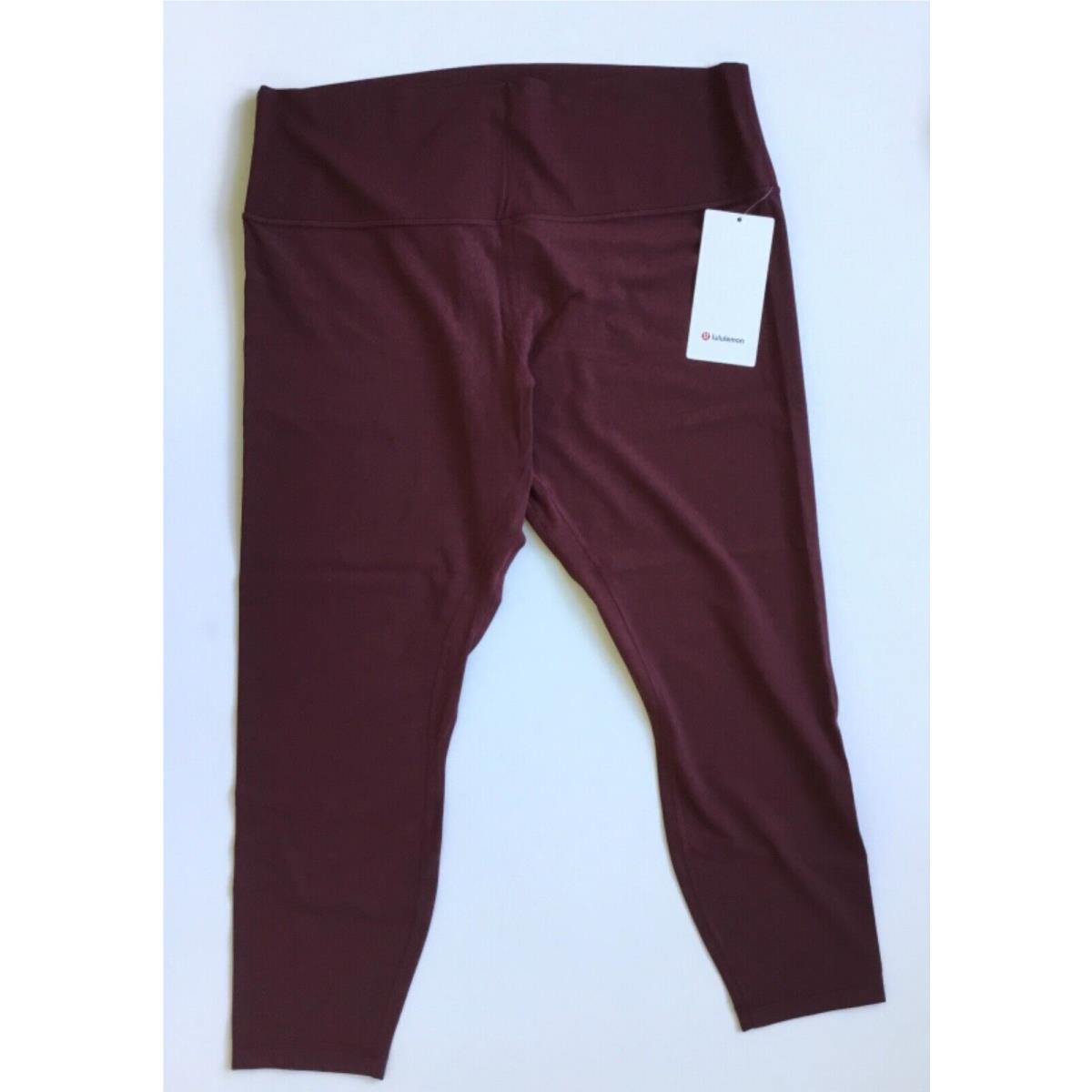 Lululemon Women`s Align Pant 25 Nulu LW5CT3S Rdmr Red Merlot Maroon Size 10