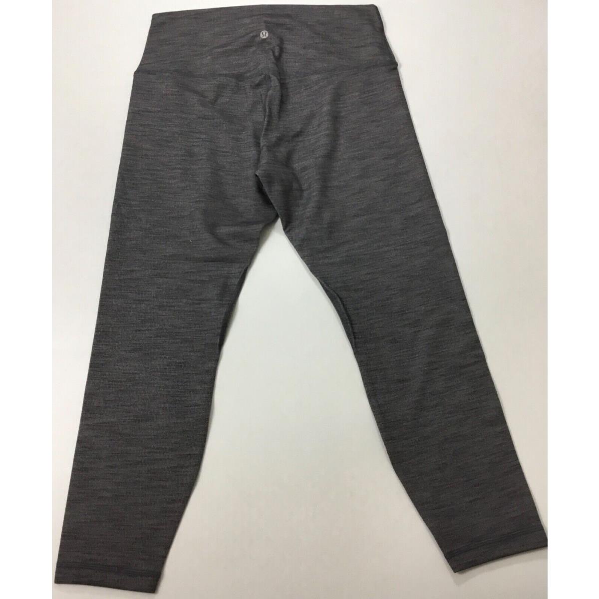 Lululemon Women`s Align Pant 25 Nulu LW5CFGS Pgoe Gray Jacquard Size 12