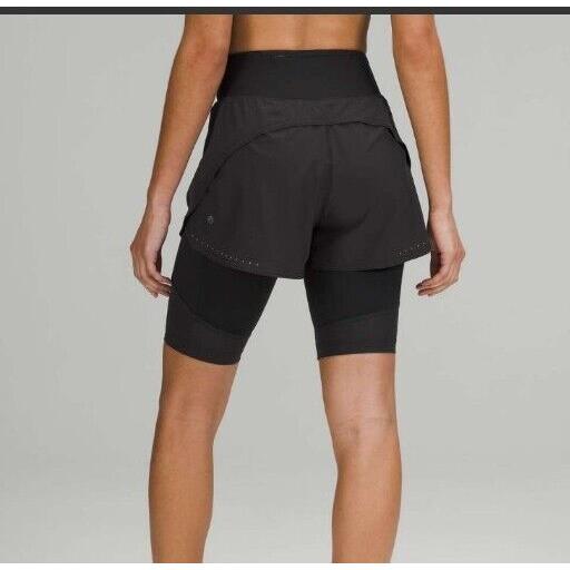 Lululemon 2-in-1 Super-high-rise Short 10 Size 4 Black Rare