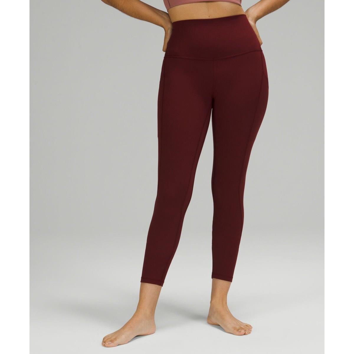Lululemon Align High-rise Pant with Pockets 25 - Red Merlot Size 0