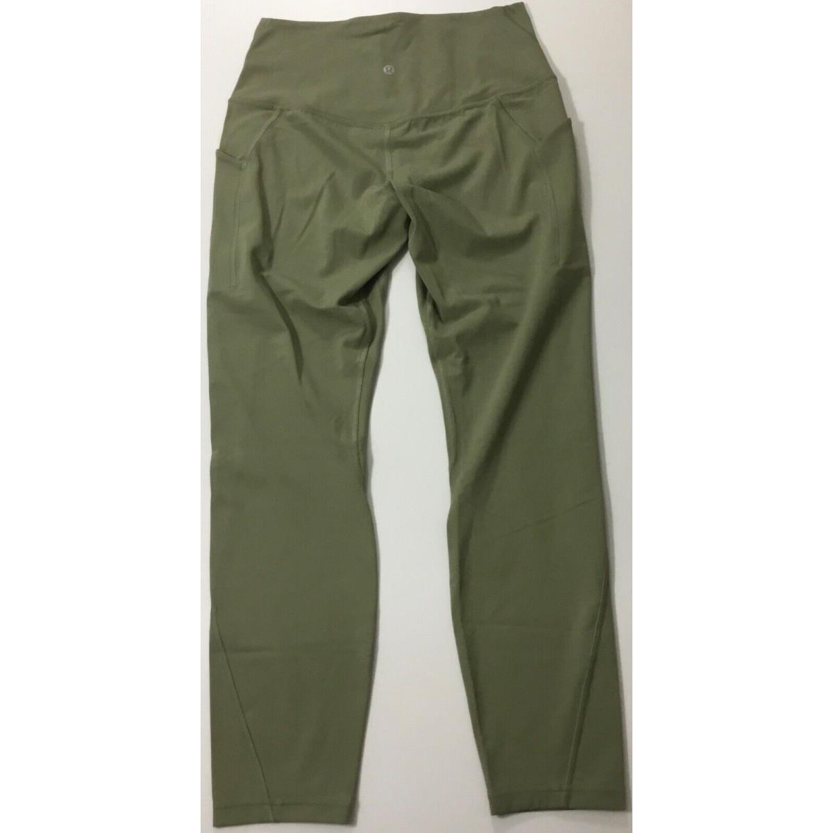 Lululemon Women`s Align Pant 25 Pockets Nulu LW5DSHS Rsmg Green Size 8