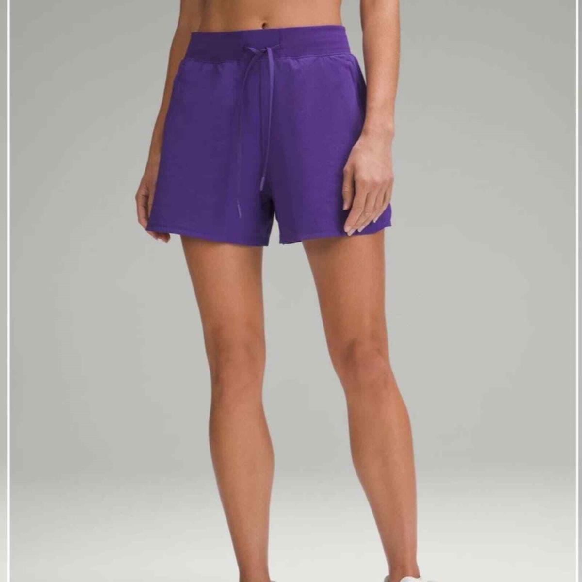 Lululemon 6 License to Train High-rise Short 4 Petrol Purple