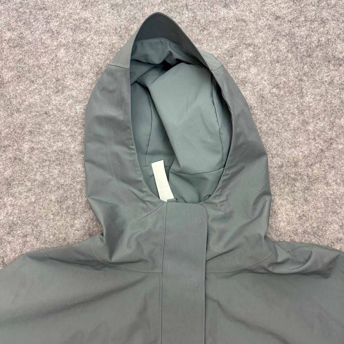 Lululemon Mid-length Waterproof Rain Coat Jacket Bgib Belgian Blue Gray Size M