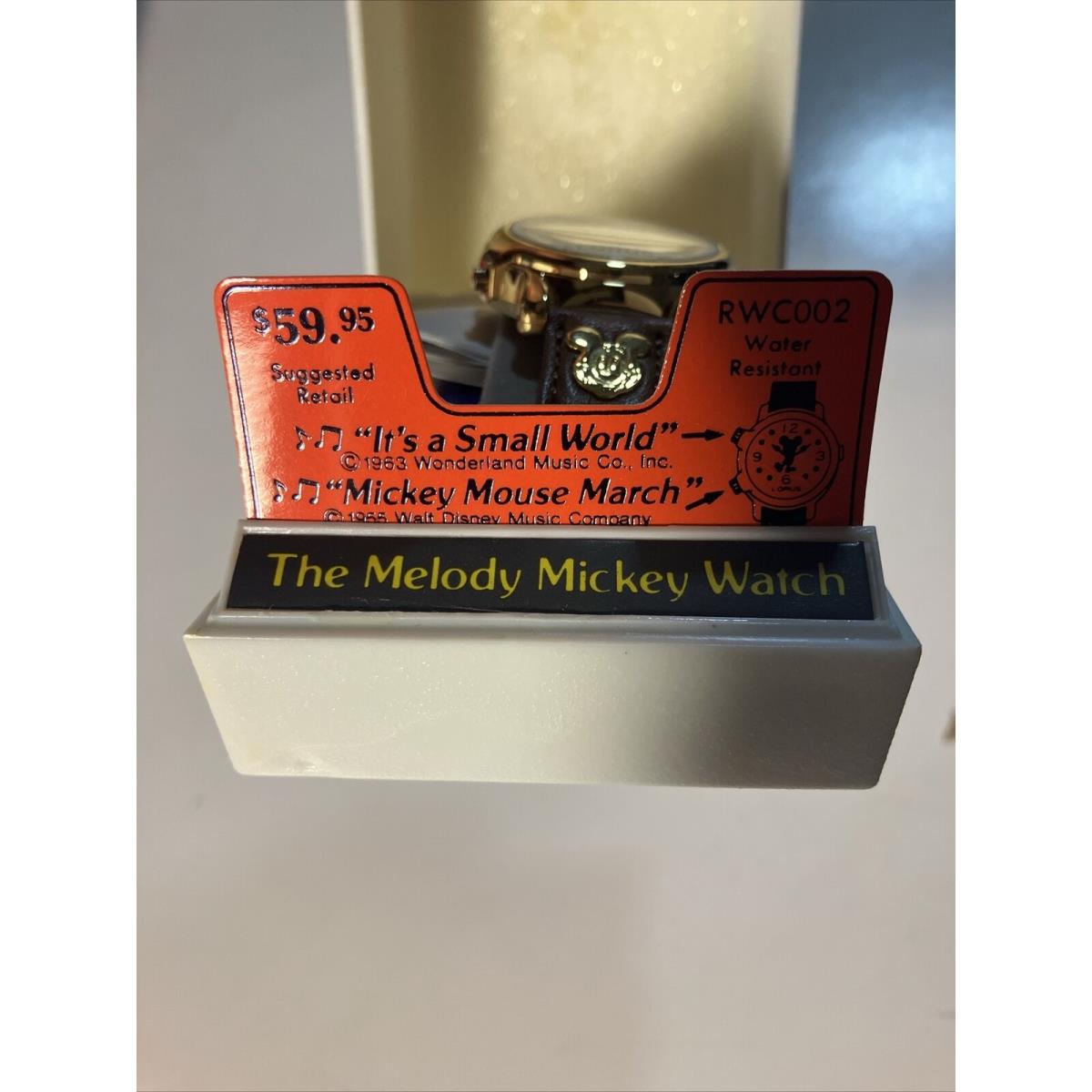 Disney Mickey Mouse Musical Lorus Quartz Watch In Package