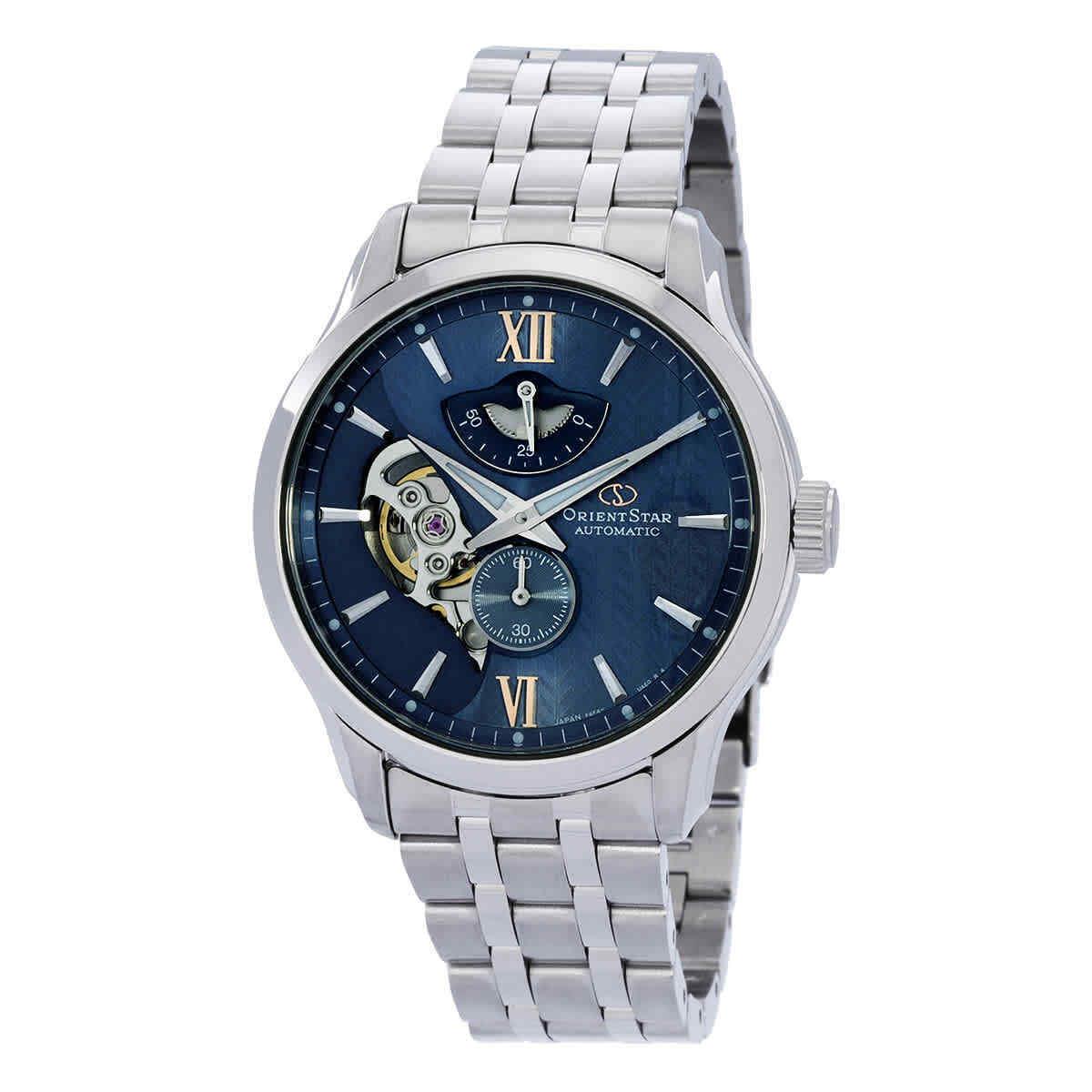 Orient Star Automatic Blue Dial Men`s Watch RE-AV0B08L