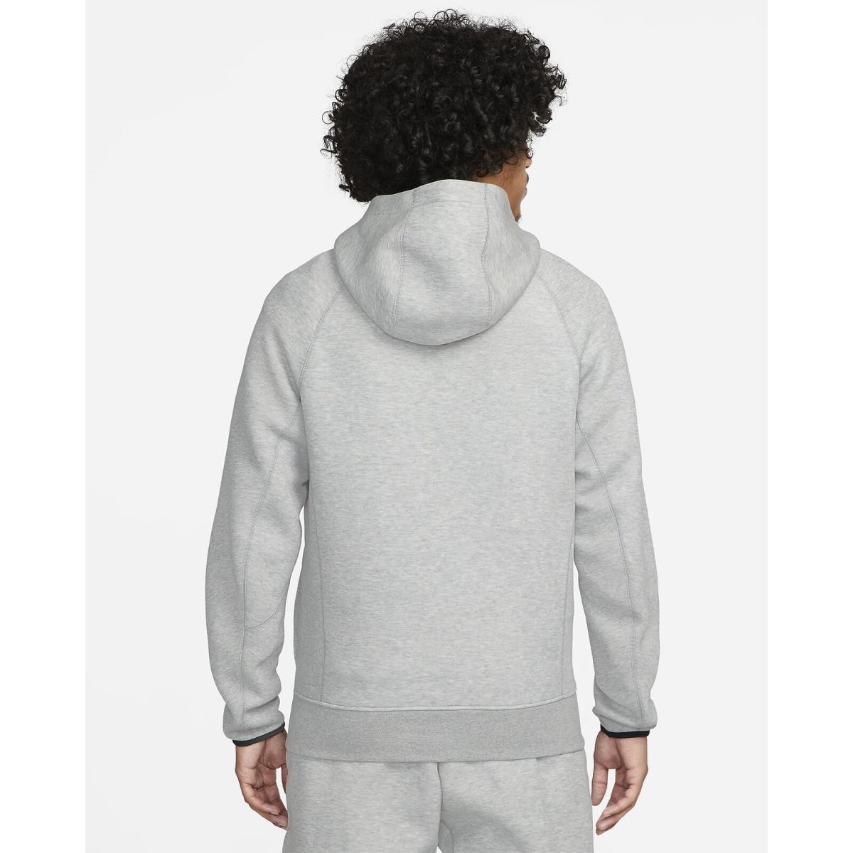 Nike Sportswear Tech Fleece Pullover Hoodie Dark Grey Heather Black Small