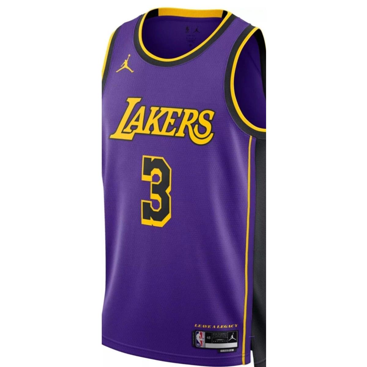 Anthony Davis Lakers Nike Swingman City Edition Jersey Size Mens Small 40