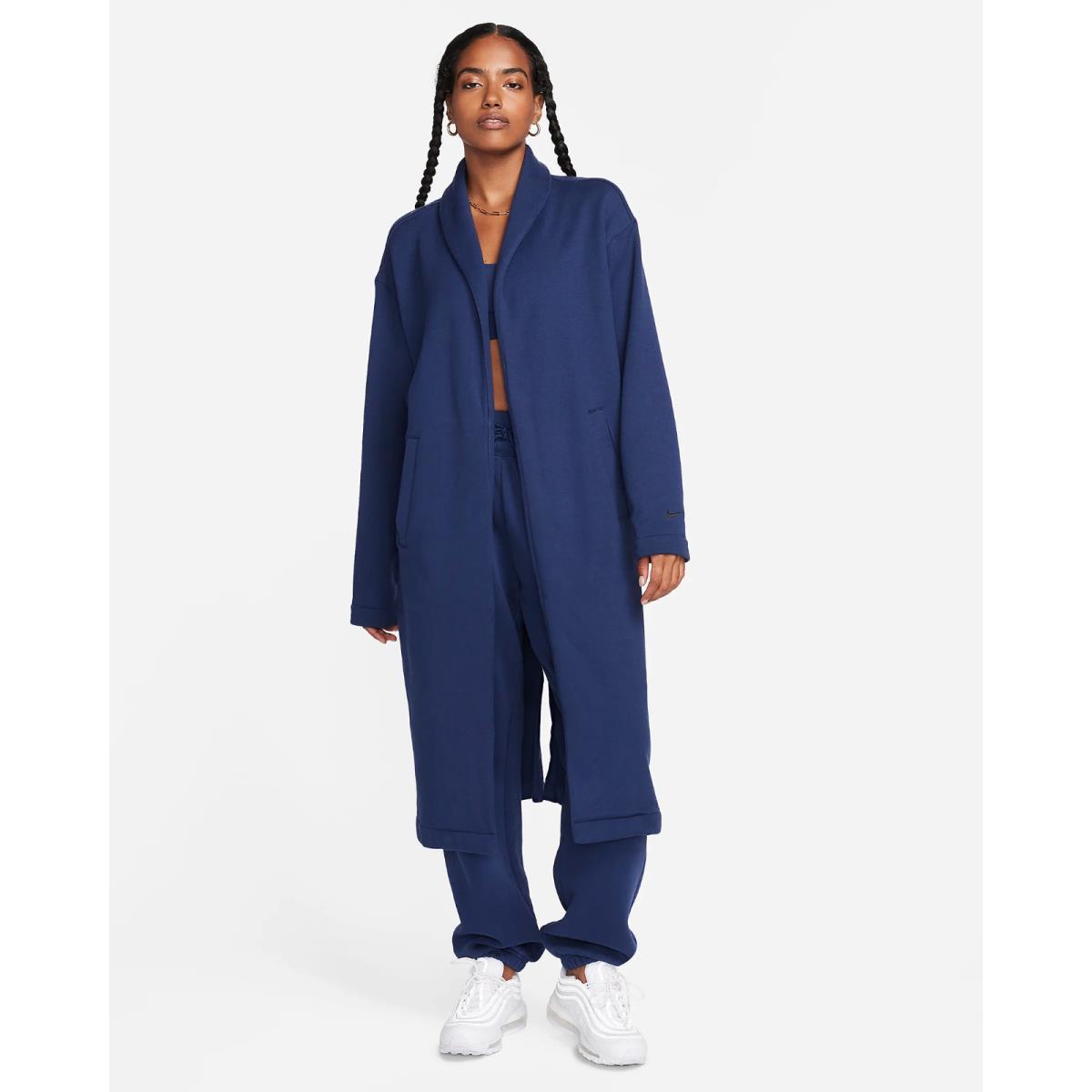 Nike Duster Jacket Cardigan Oversized French Terry FB8749 Women`s M Runs Big