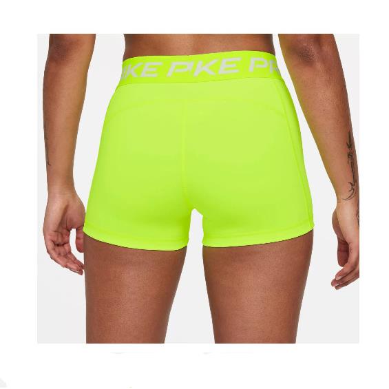 Nike M Women`s Pro 3`` Dri-fit Training Shorts Volt CZ9857-702