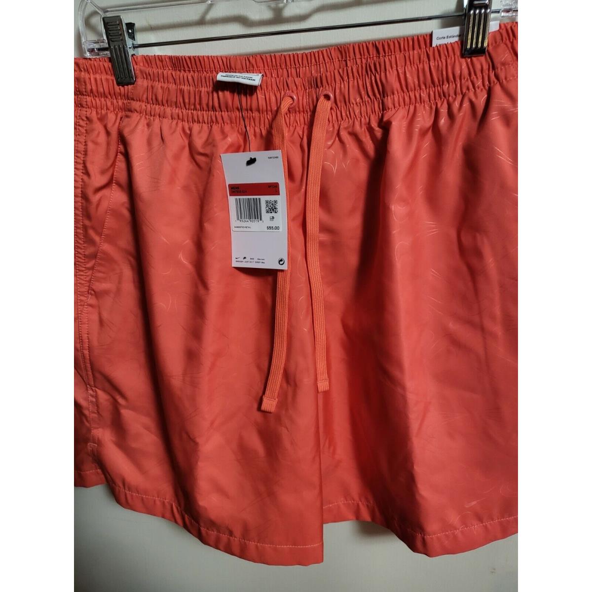 2-Nike Sportswear Gel Aop Flow Shorts-orange DM7933-814 C Men`s Large