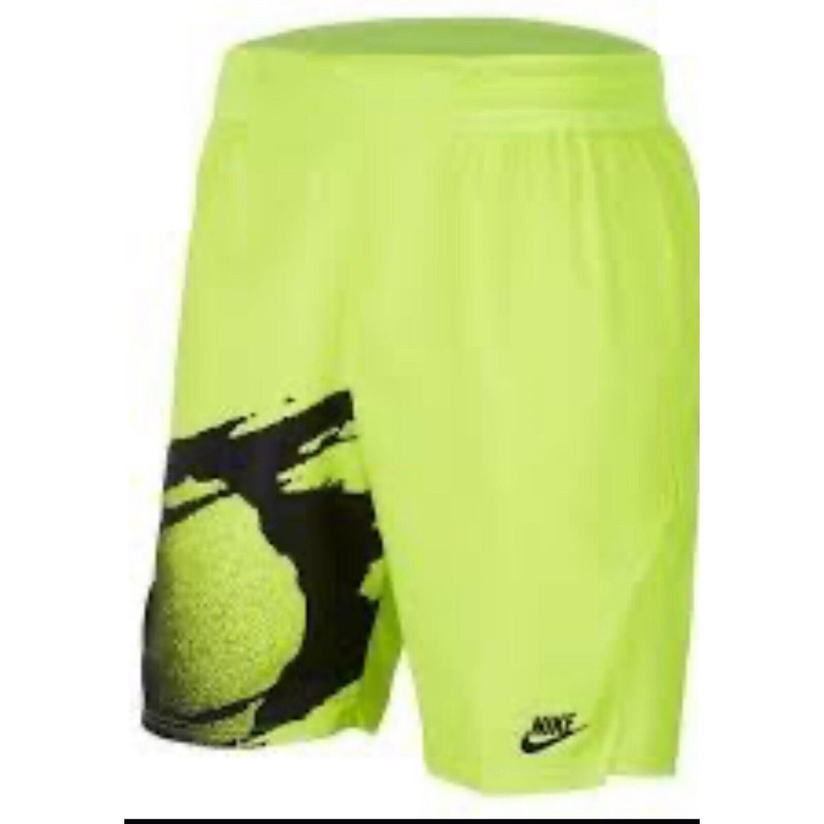 Nike Tennis Court Slam Shorts Agassi CK9775-363 Volt L