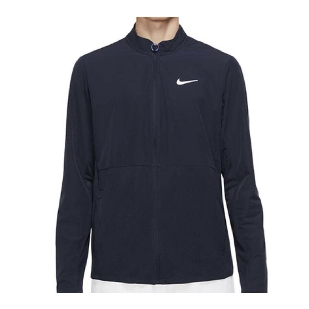 Nike Men s Sz M Court Advantage Packable Jacket Tennis Navy DV7387-451