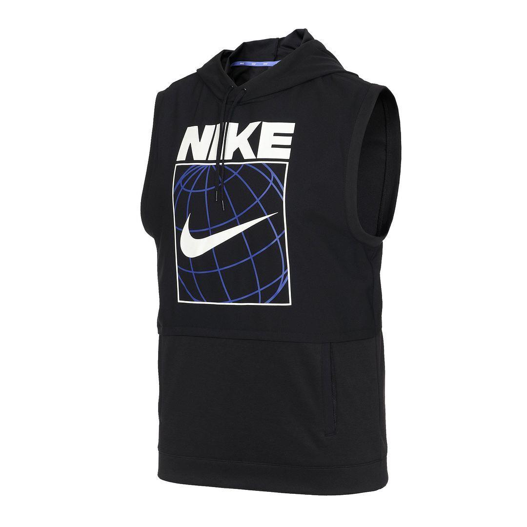 Nike Dri-fit Men s Sleeveless Graphic Training Hoodie Black Small W Tag