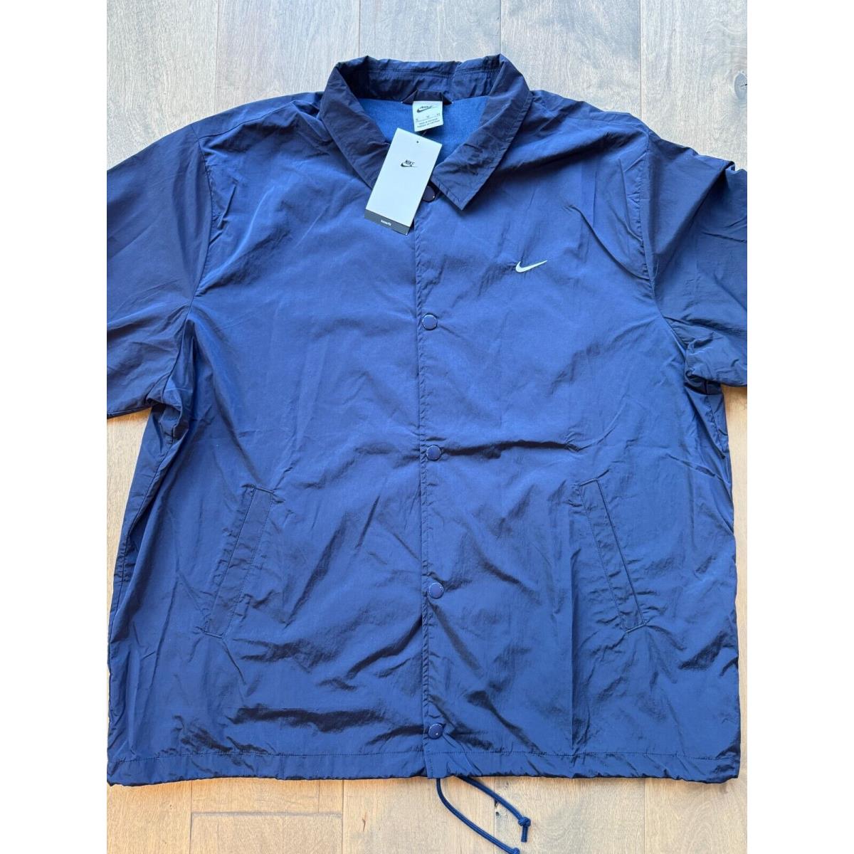 Nike Sportswear Coaches Jacket Navy Blue DQ5005-410 Men`s Size XL