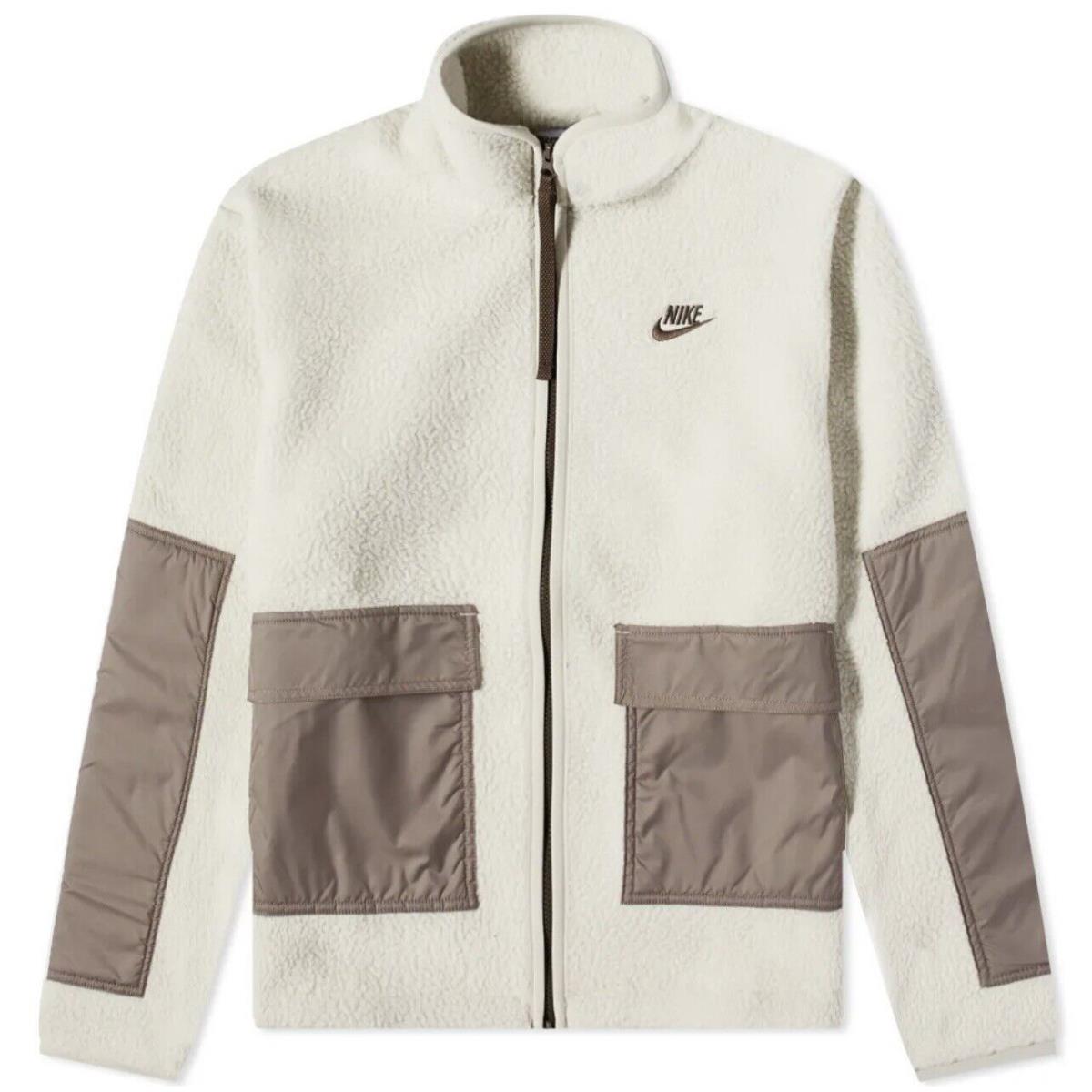 Nike Sportswear Sport Essential Fleece Sherpa Jacket DD5021-072 Men s Large